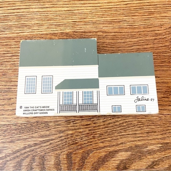 The Cat’s Meow | Vintage 1994 Amish Craftsman Series Millers Dry Goods Wooden - Picture 2 of 8